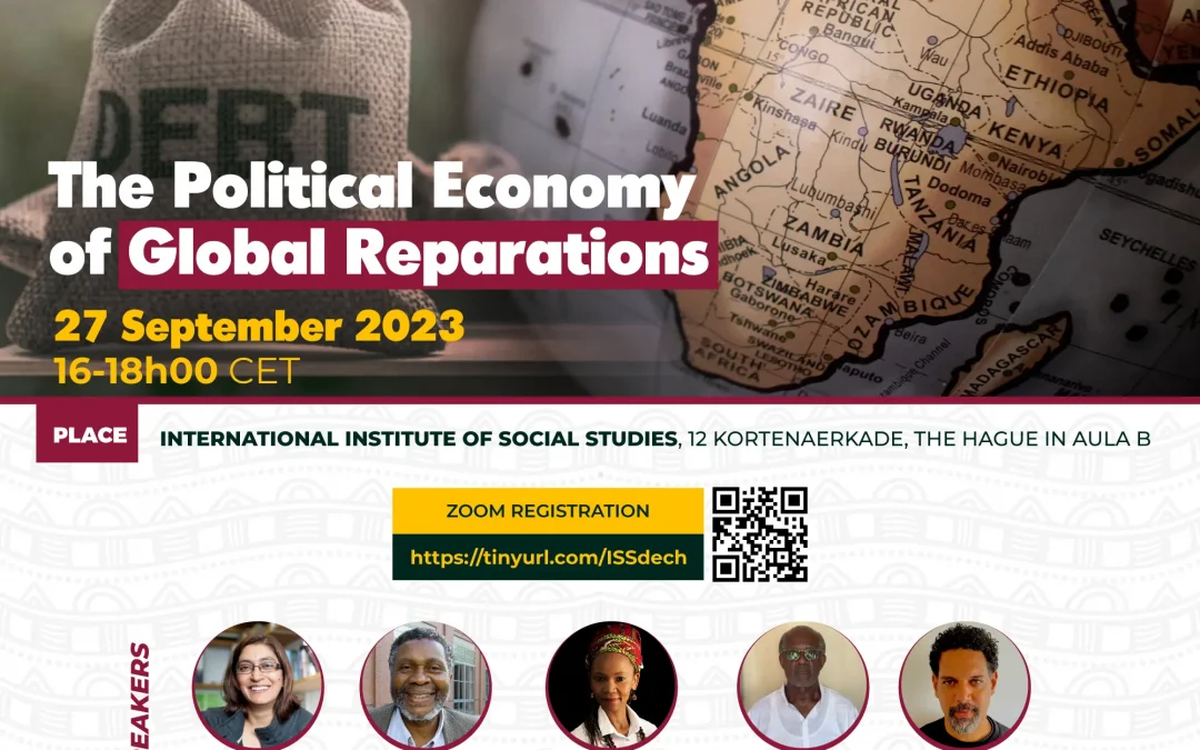 Poster of the roundtable on the political economy of global reparations